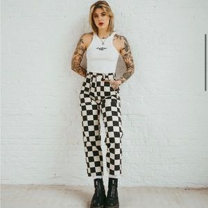 P&Co 304 Service Fatigue Pants in checkerboard UK size 10